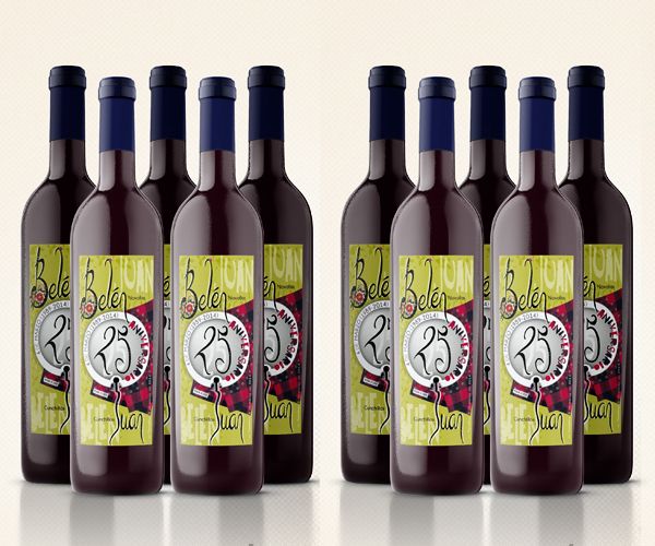 25 Aniversario Diseño Etiqueta vino