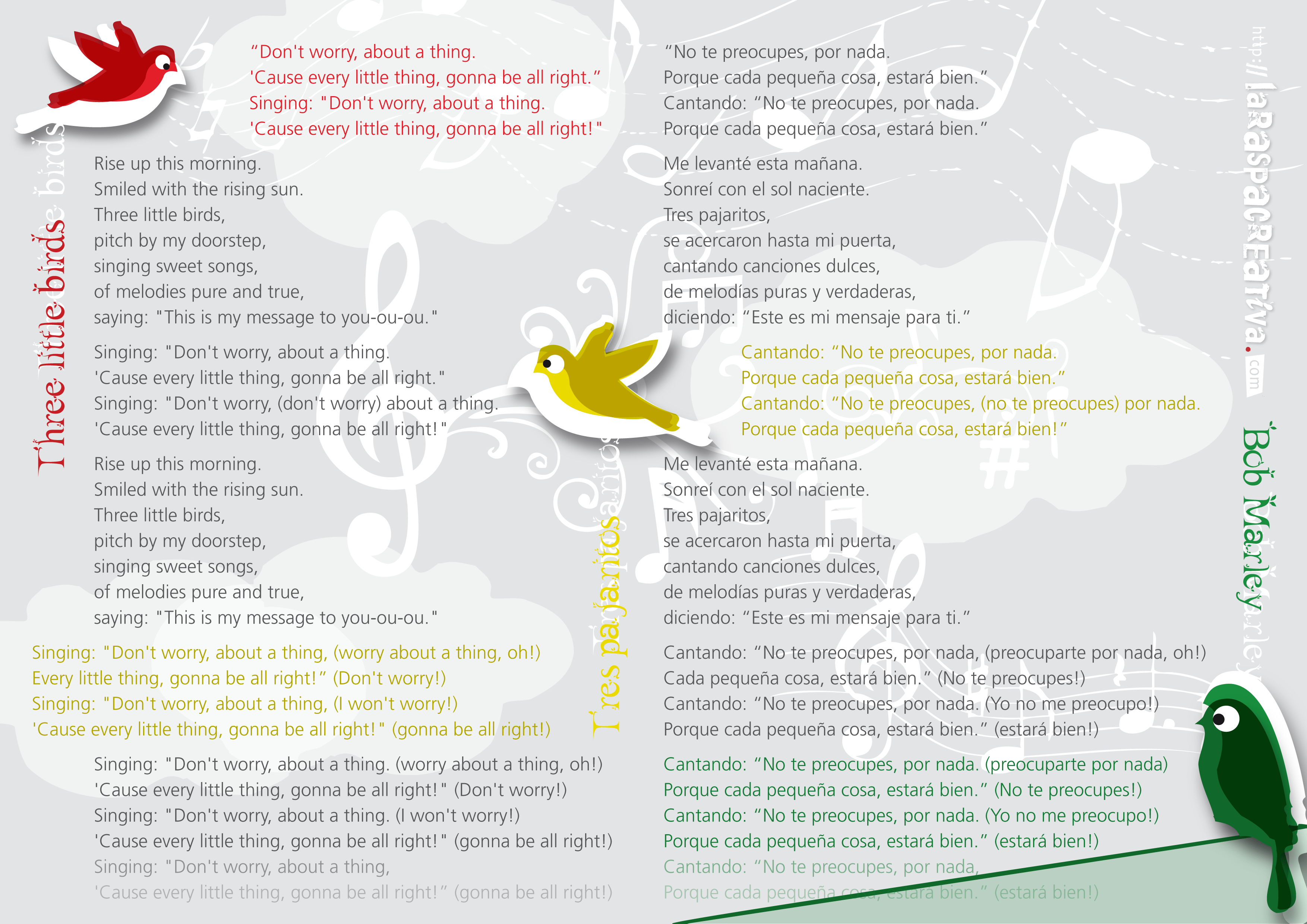 BOB MARLEY Three little birds