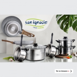 Banner para página A+ en Amazon de Pack cocina San Ignacio 11 pzas.